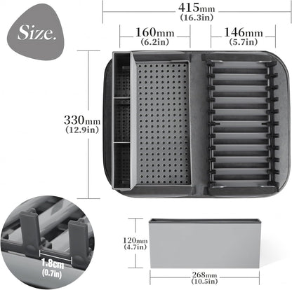 Multifunctional Folding Dish Drying Rack