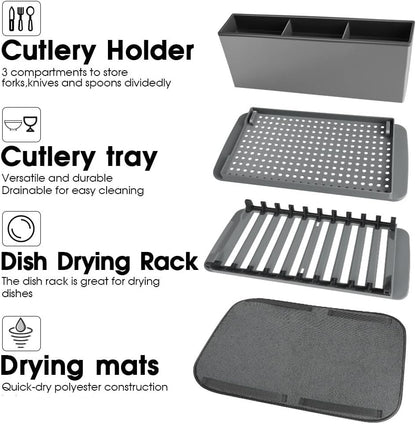 Multifunctional Folding Dish Drying Rack