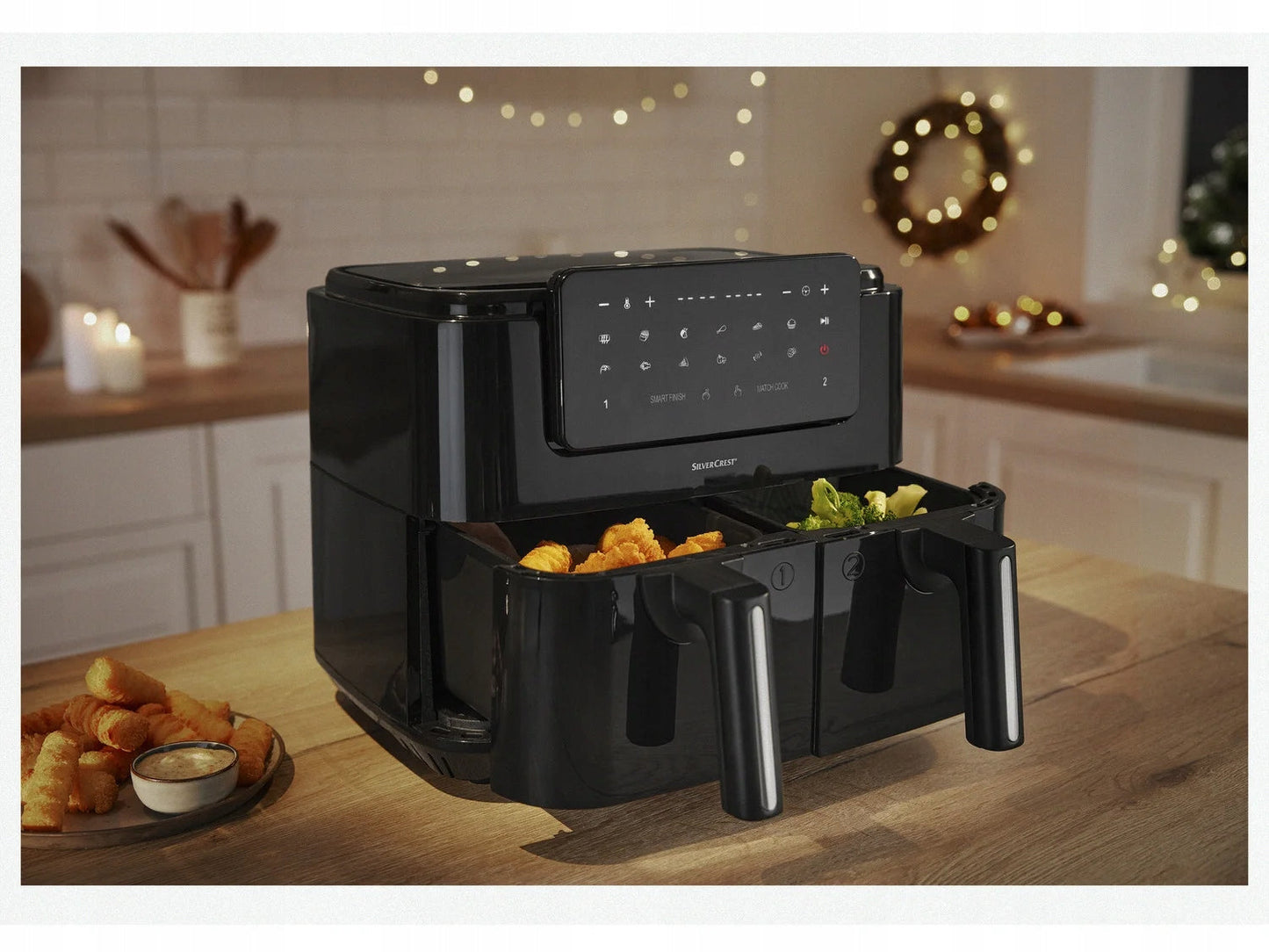 SWITCH ON DUAL BASKET AIR FRYER