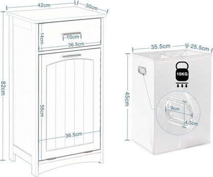 EUGAD Cabinet with Laundry Basket