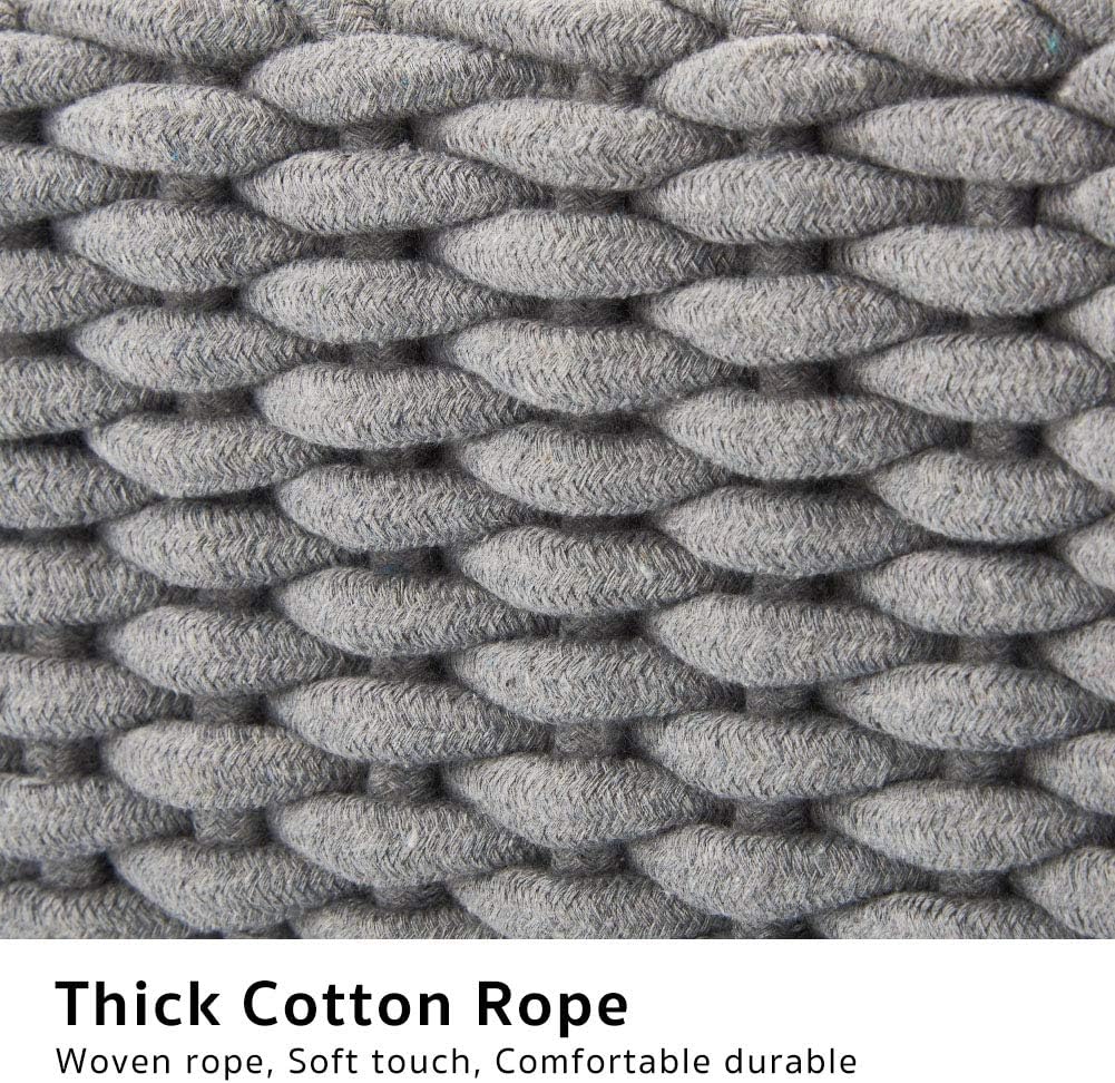 Set of 3 Cotton Rope Basket
