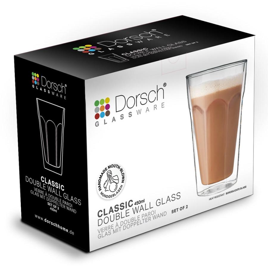 Dorsch Set of 2 Double Wall Glass