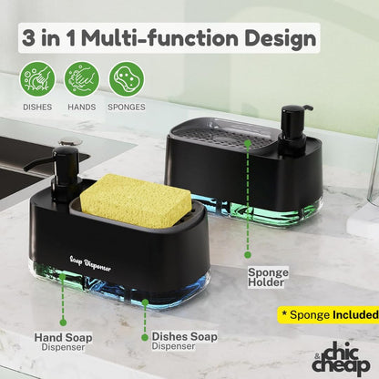 Hand and Dish Soap Dispenser