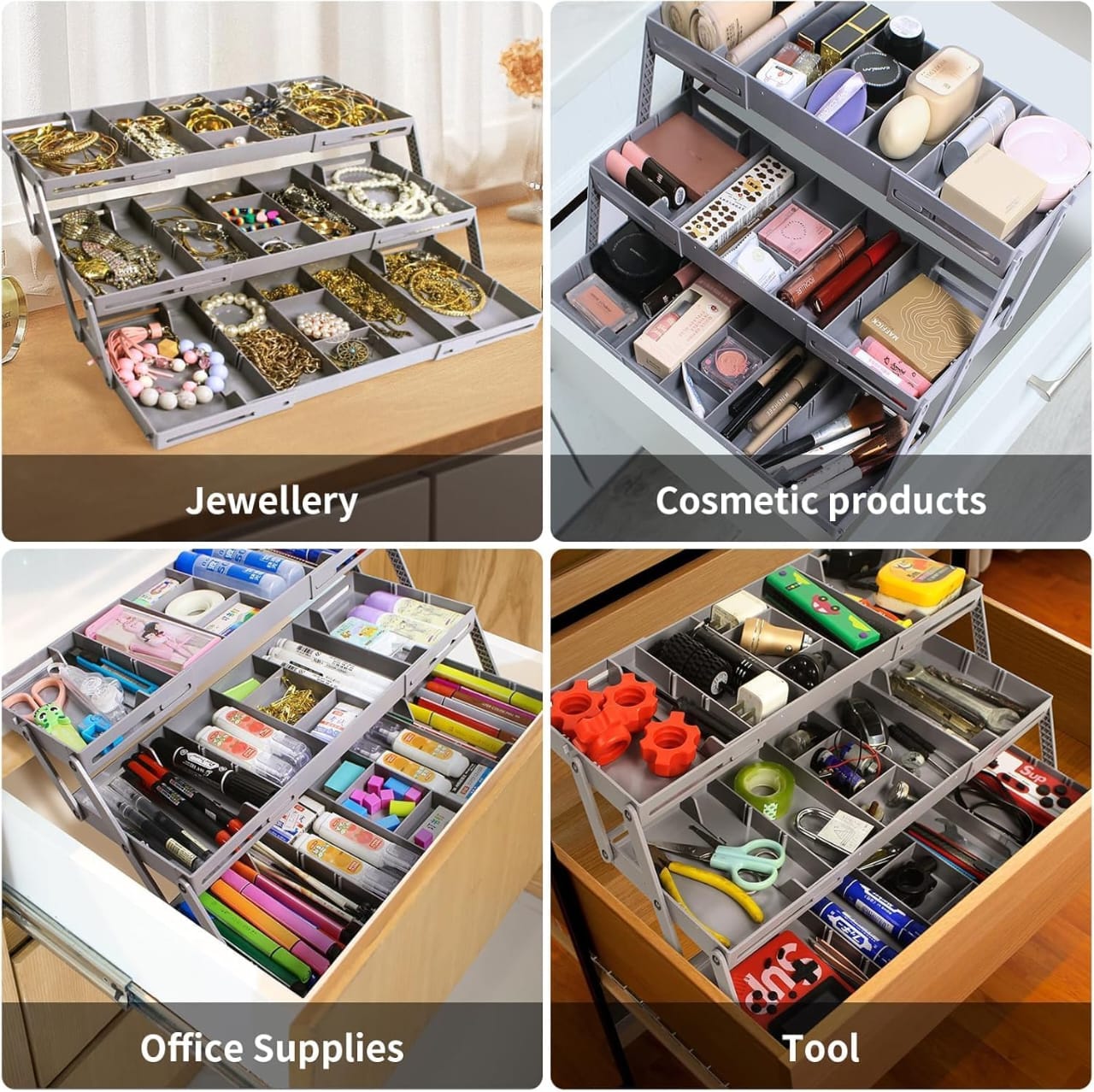 REMICH Multi Level Smart Drawer Organizer