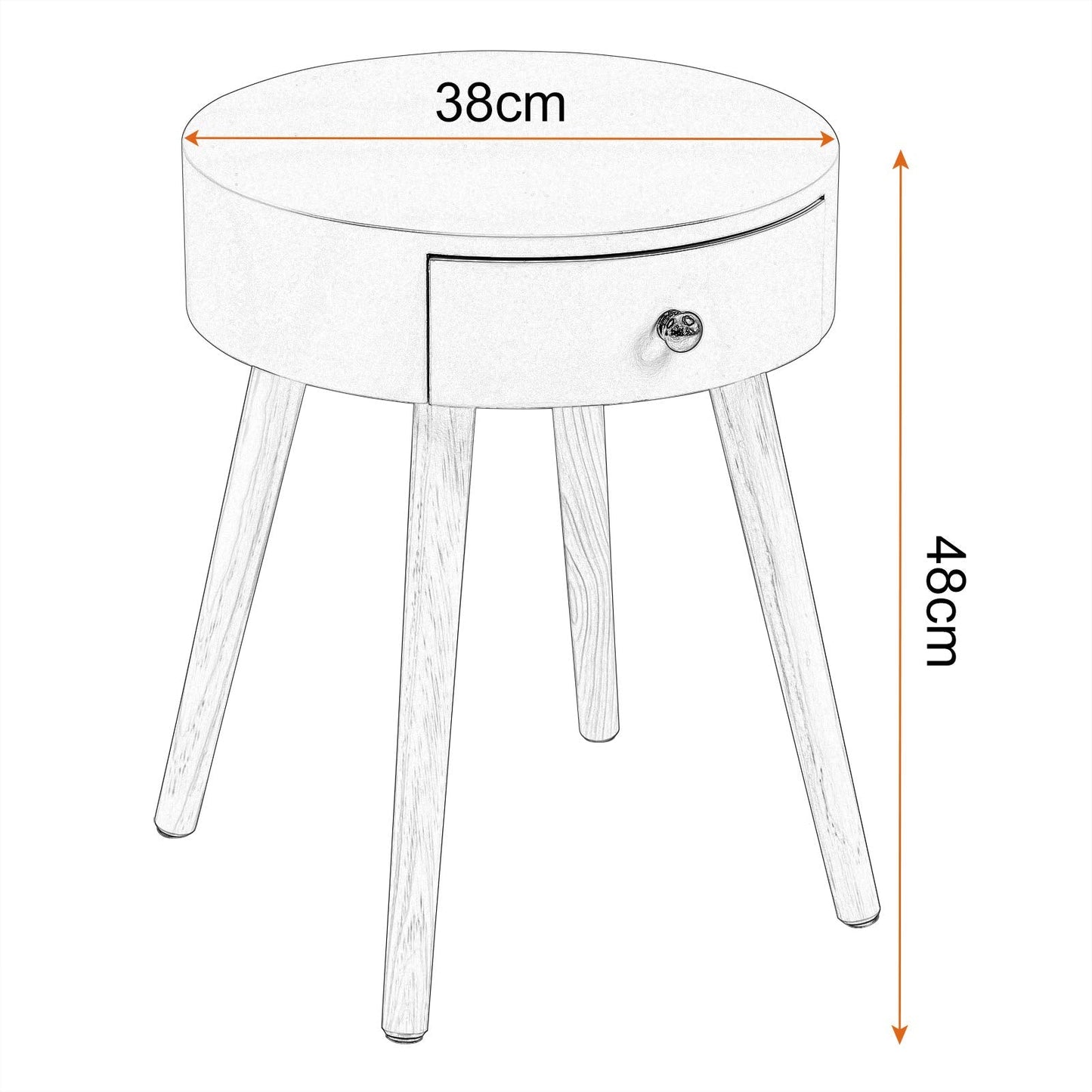 Bed side Table with 1 Drawer