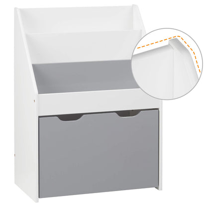 WOLTU Kids Bookshelf with Wheels