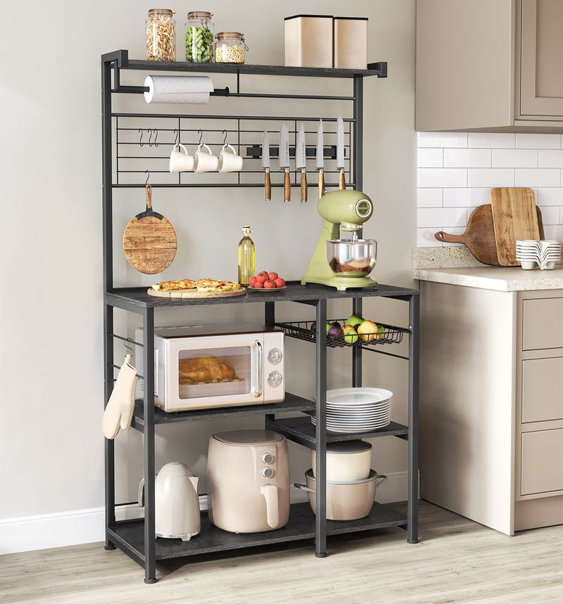 VASAGLE Kitchen Shelf with Magnetic Knife Holder