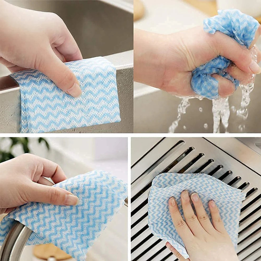 50 Sheets Roll Reusable Oil-absorbing Lazy Rag