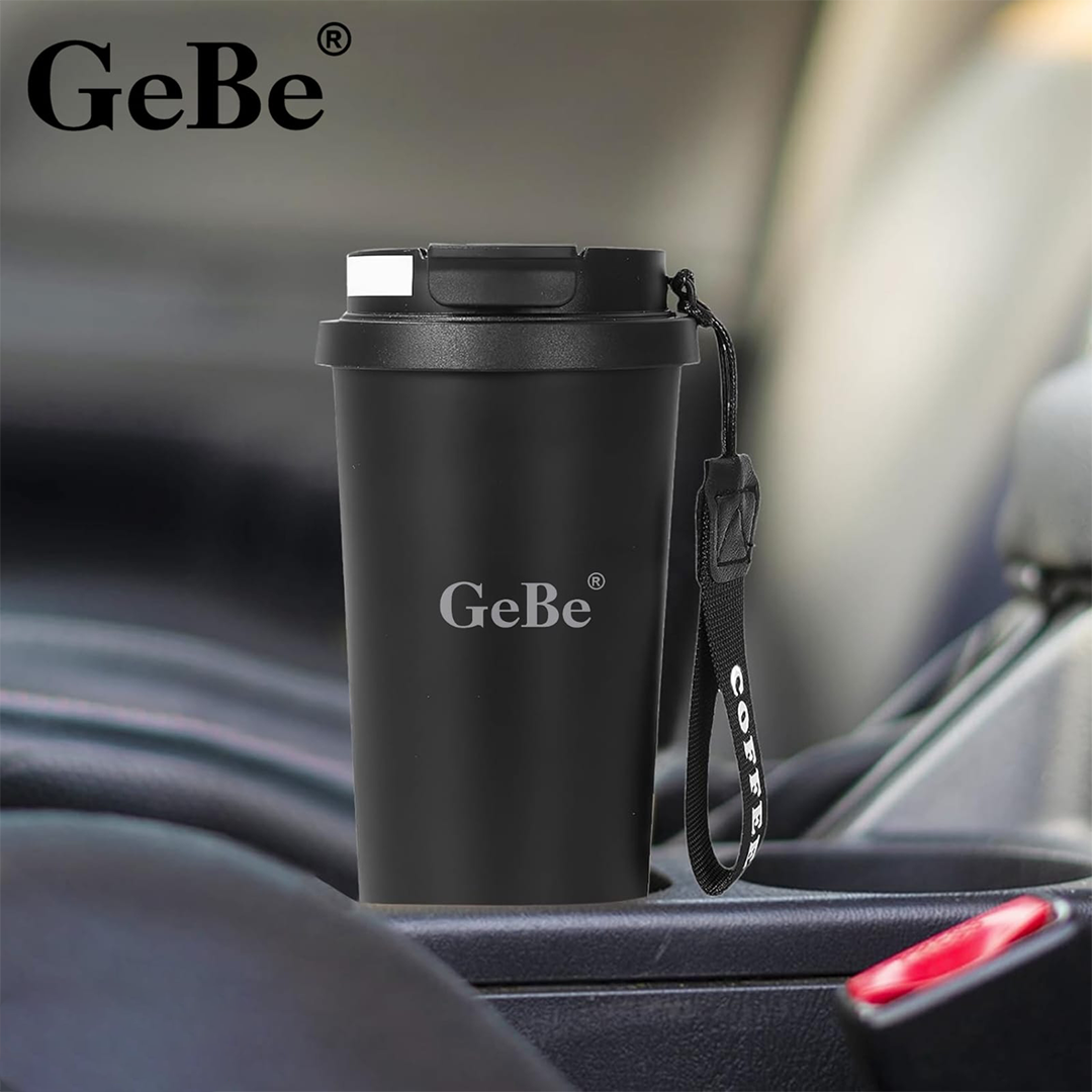 GeBe® Insulated Travel Mug with Dual-Use Lid