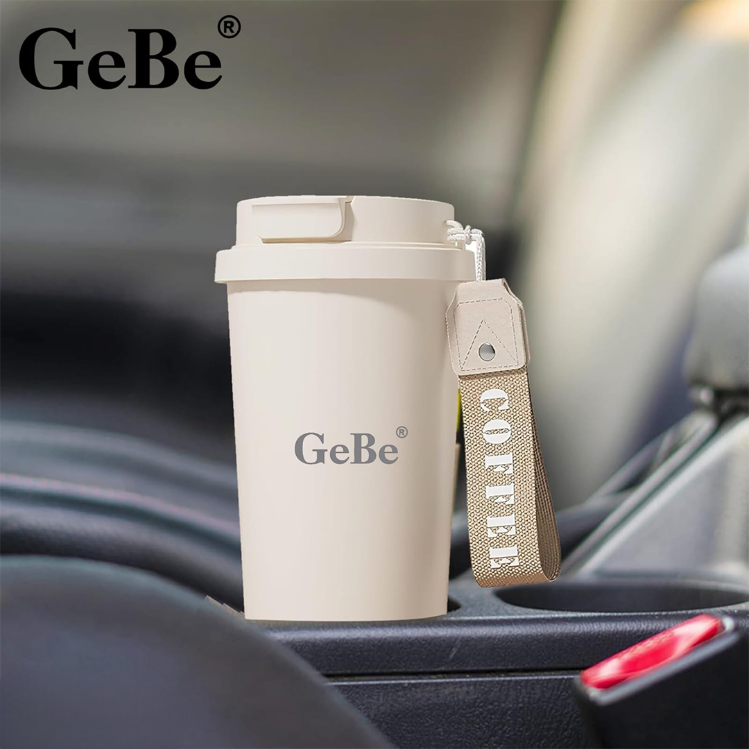 GeBe® Insulated Travel Mug with Dual-Use Lid