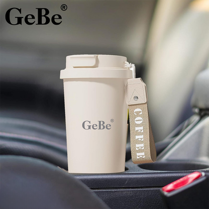 GeBe® Insulated Travel Mug with Dual-Use Lid