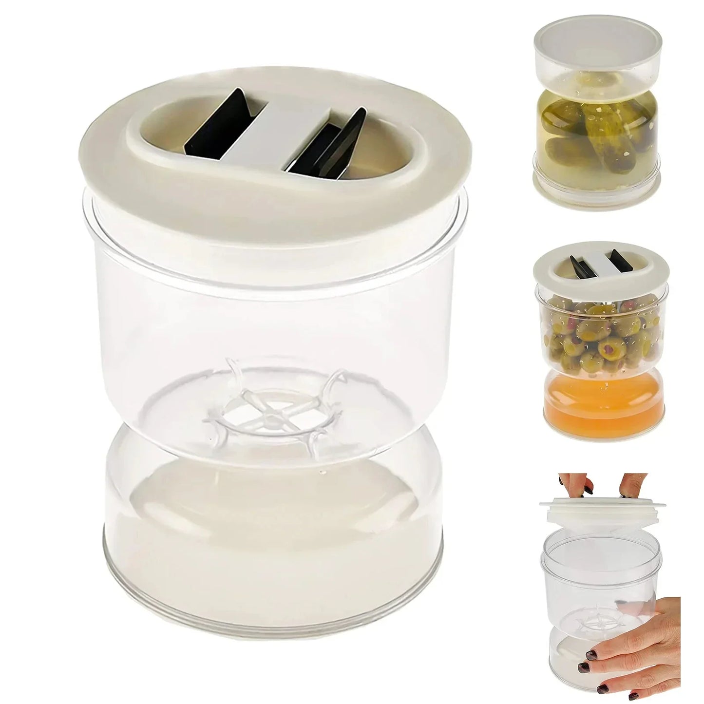 Pickle and Olives Jar Container