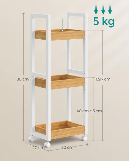 SONGMICS Bathroom Shelf BCB083N02
