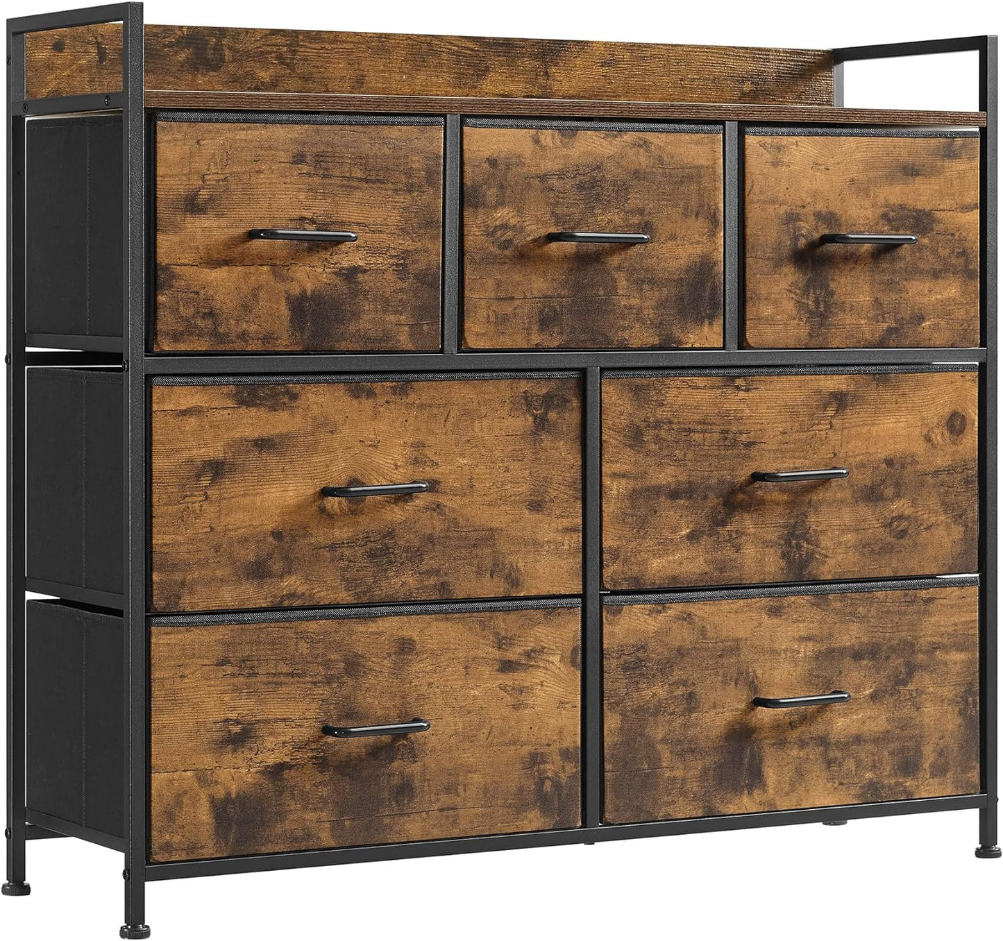 SONGMICS 7 Fabric Drawers with Handles Cabinet