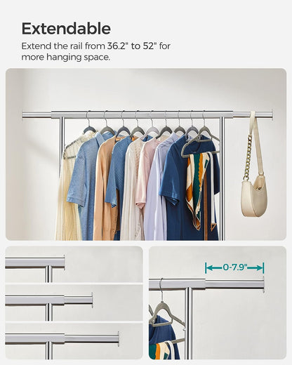 SONGMICS Clothes Rack with Wheels