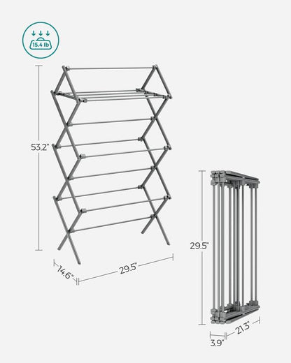 SONGMICS Foldable Clothes Drying Rack ULLR770G01
