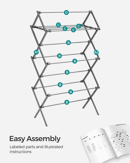 SONGMICS Foldable Clothes Drying Rack ULLR770G01