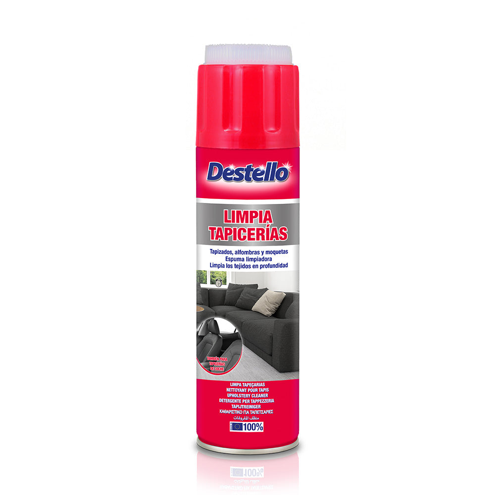 Destello Upholstery Cleaner Foam with Built-in Brush