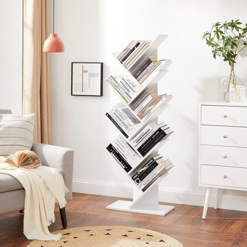 VASAGLE 9 Tier Bookcase Shelf