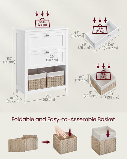 VASAGLE Bathroom Cabinet UBBC545W02