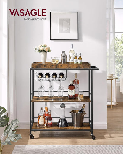 VASAGLE Serving Trolley LRC093B01