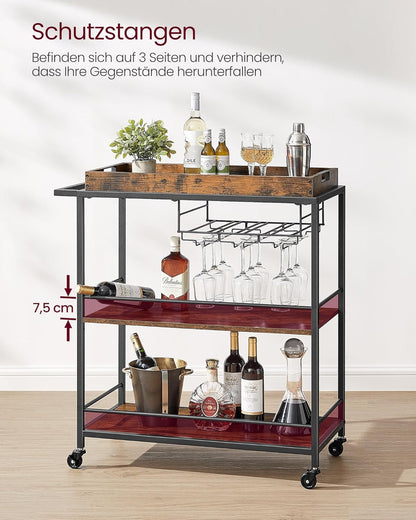 VASAGLE Serving Trolley LRC093B01