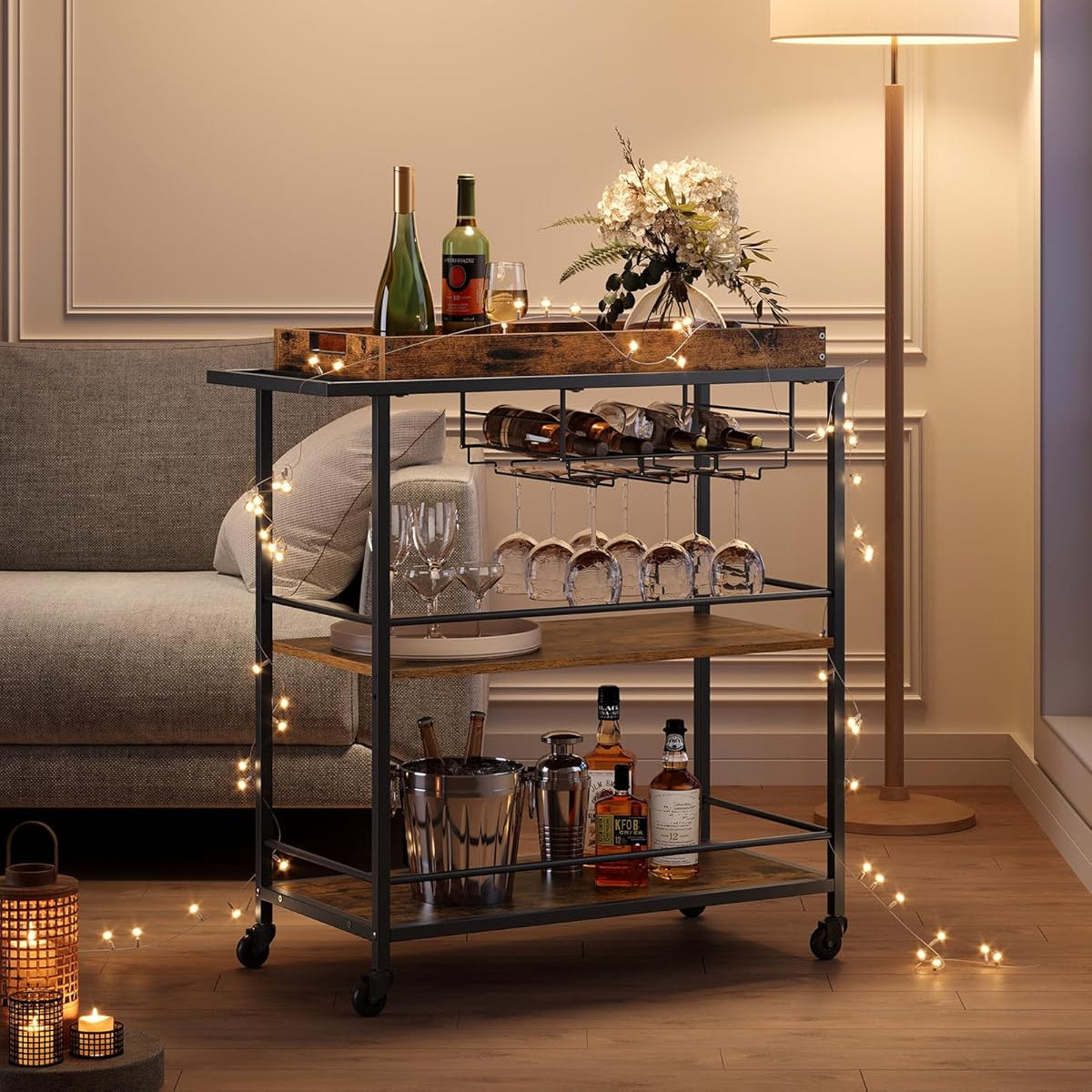 VASAGLE Serving Trolley LRC093B01