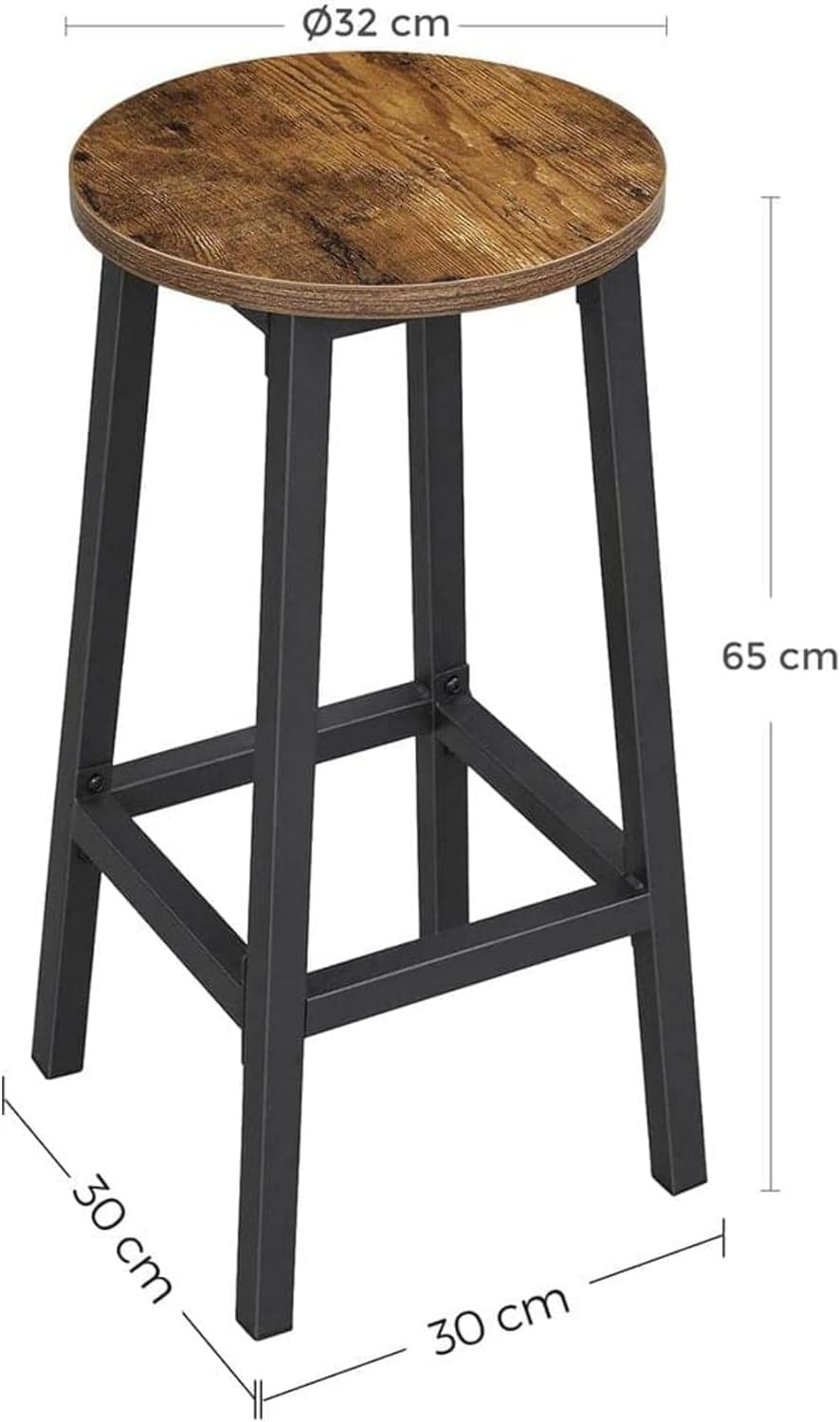 VASAGLE Set of 2 Bar Stools