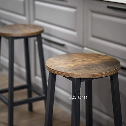 VASAGLE Set of 2 Bar Stools