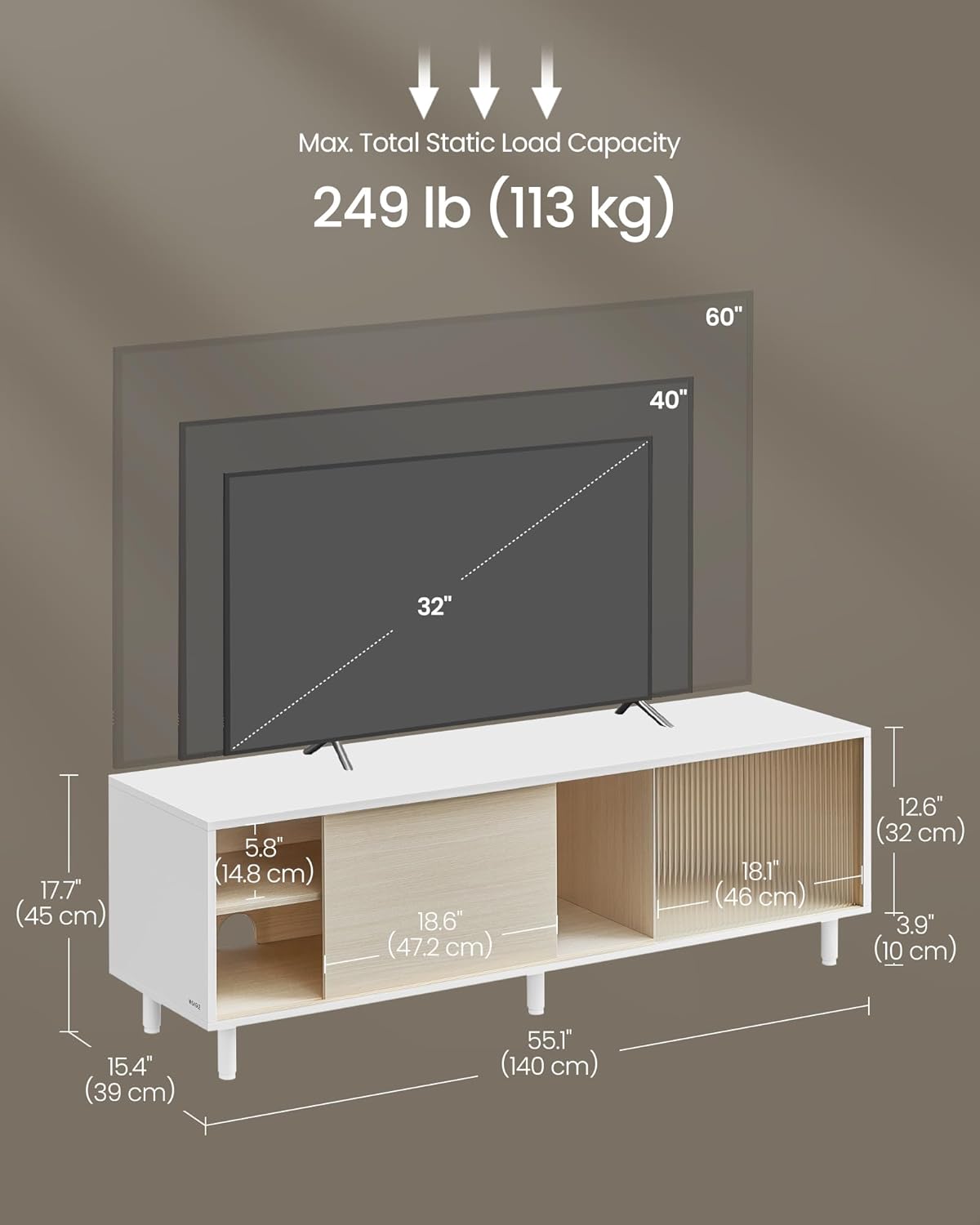 VASAGLE TV Stand