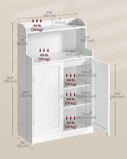 VASAGLE Bathroom Storage Cabinet UBBC770W01