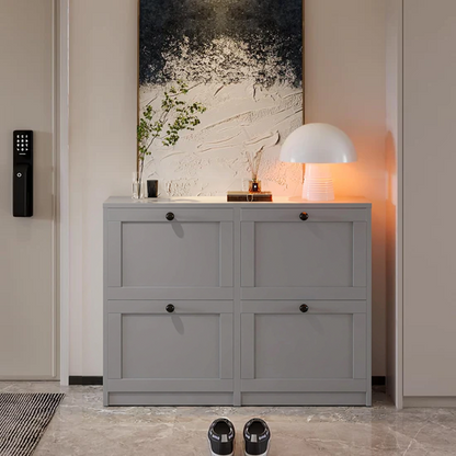 Shoe Cabinet with 4 Flip Drawers