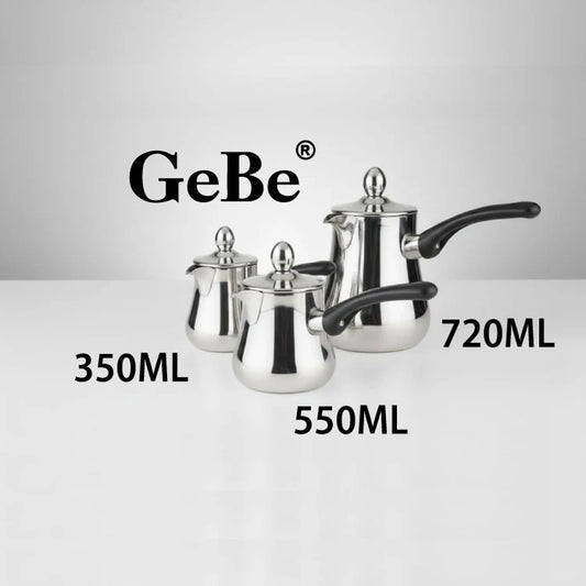 GeBe Stainless Steel Turkish Coffee Pot Set