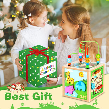 Wooden Activity Cube