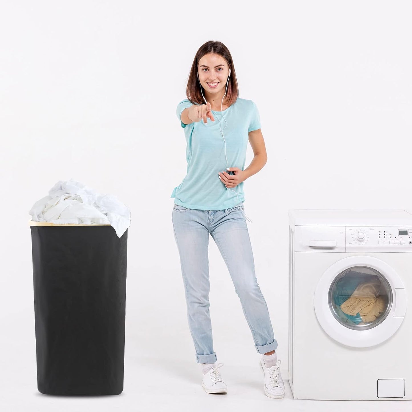 Laundry Basket with Lid