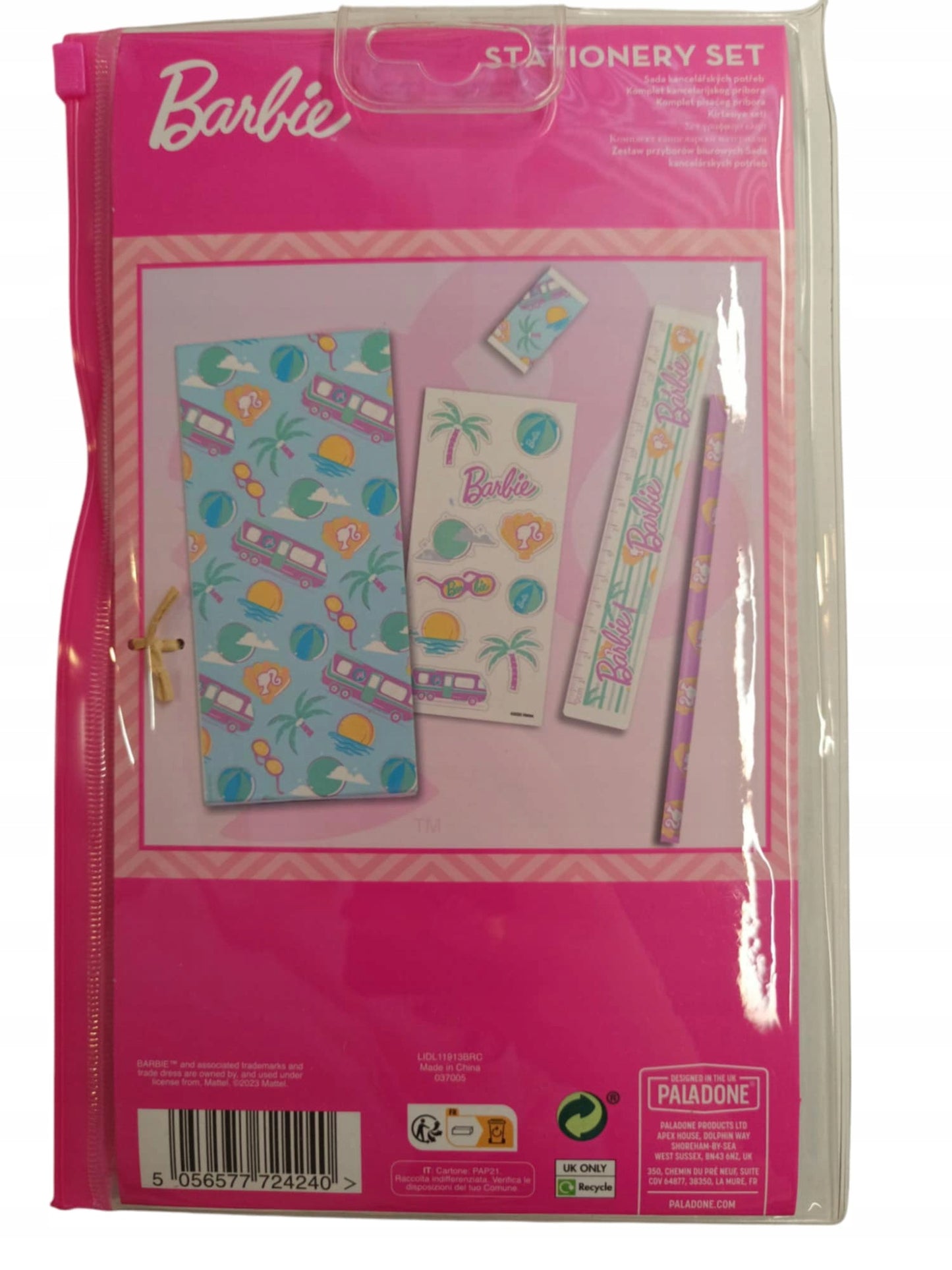Barbie 6-Piece School Stationery Set