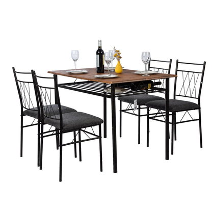 5 Pcs Dining Table Set