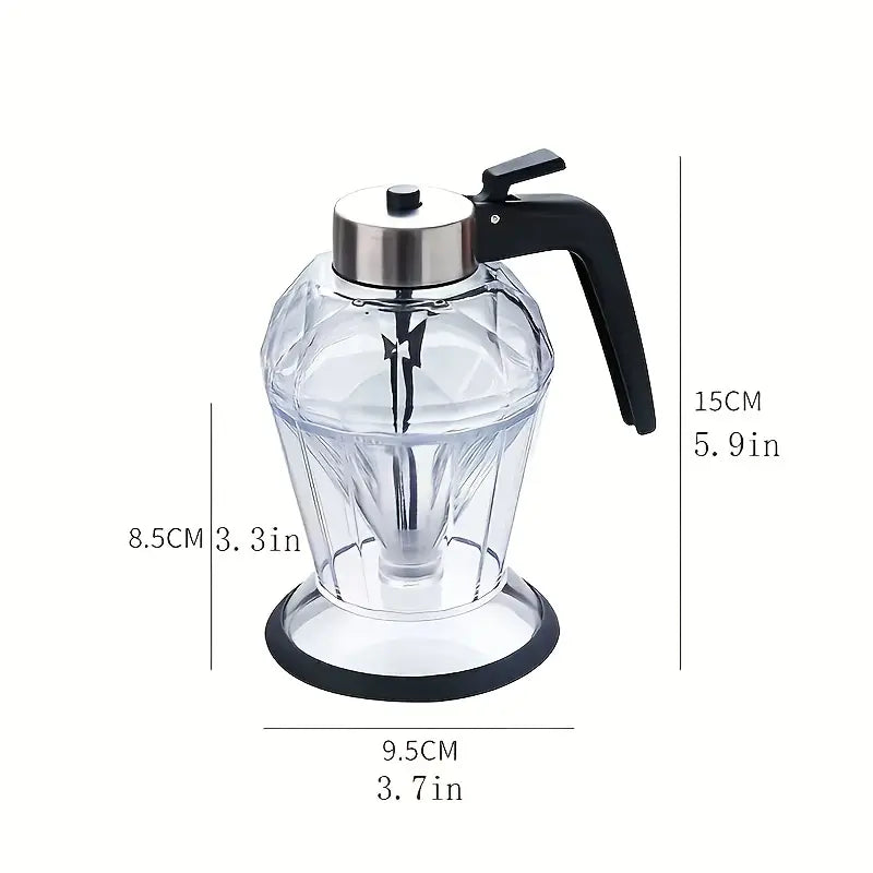 Transparent Glass Honey Dispenser