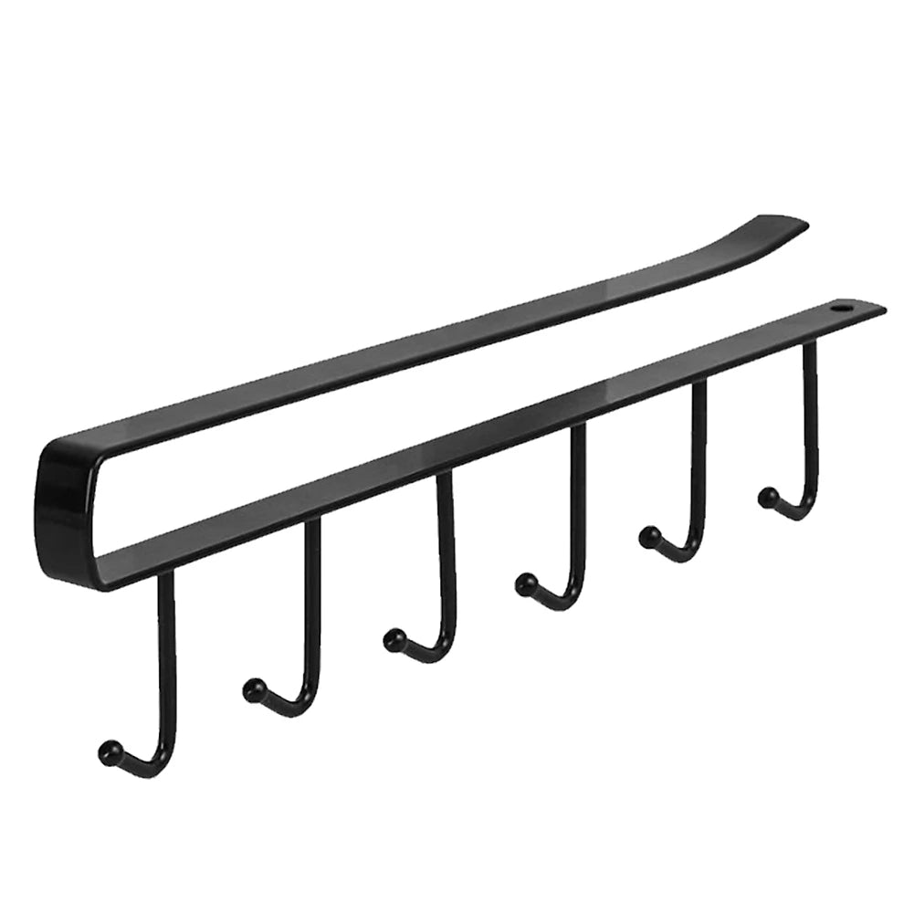 Metal 6 Hook Rail