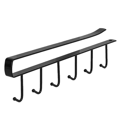 Metal 6 Hook Rail