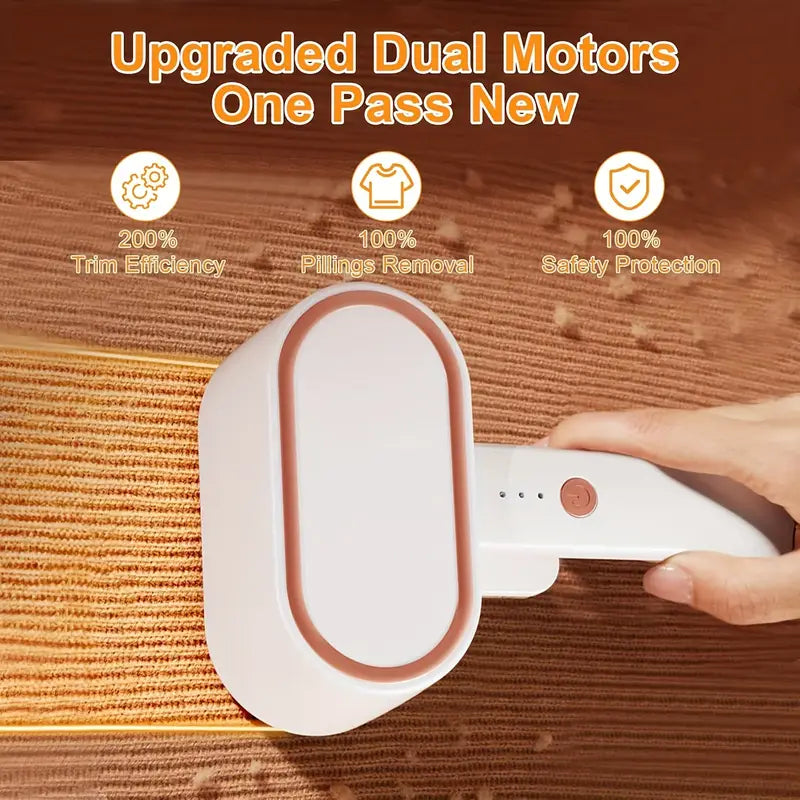Dual-Head Rechargeable Lint Remover