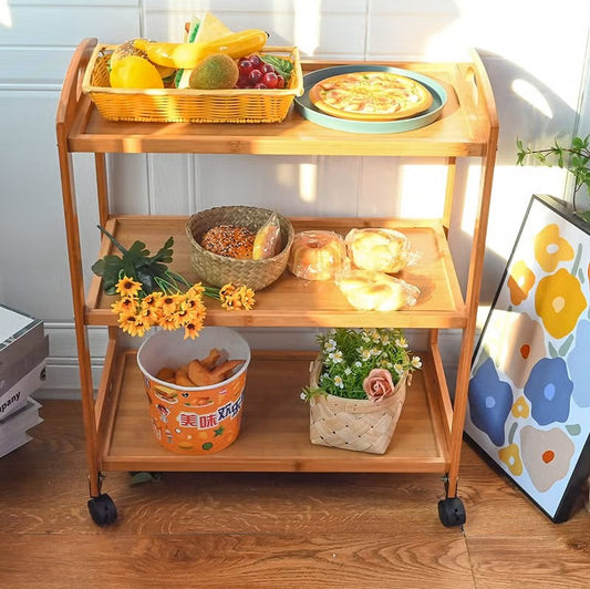 Bamboo Kitchen Trolley