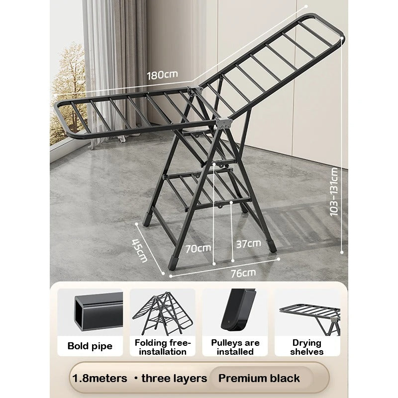 Aluminium Heavy-Duty Laundry Drying Rack