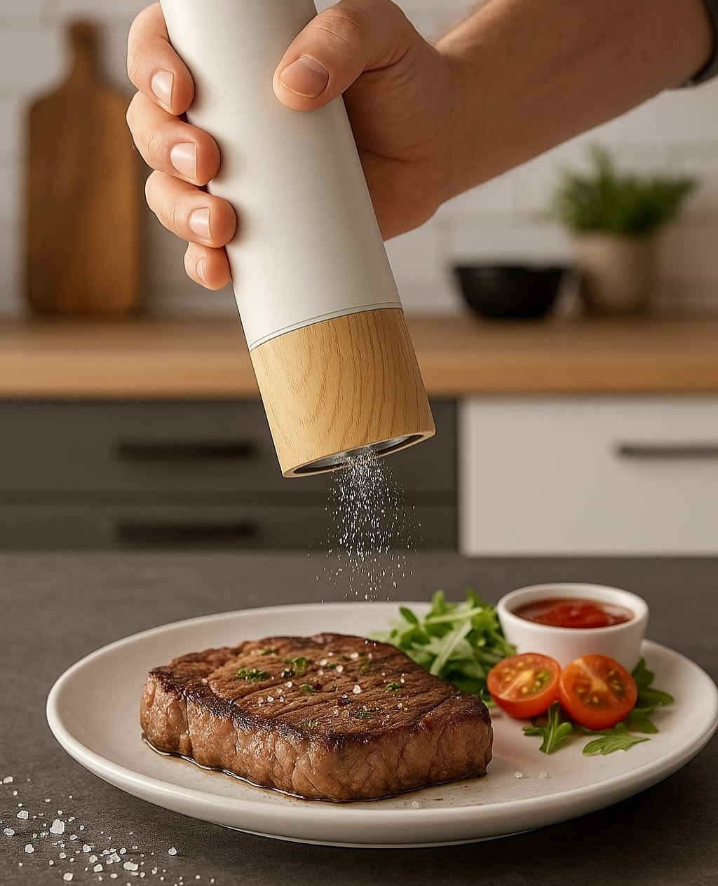 QUIGG Electric Salt & Pepper Mill