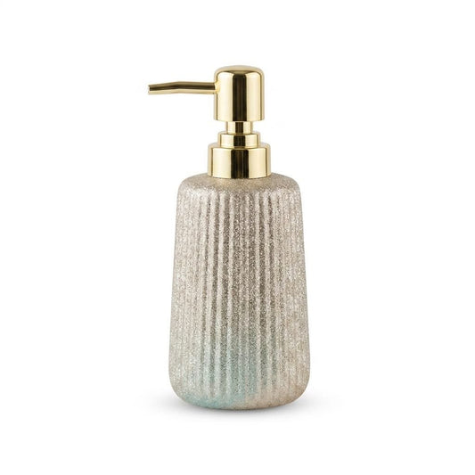 Luxury Ribbed Ceramic Soap Dispenser