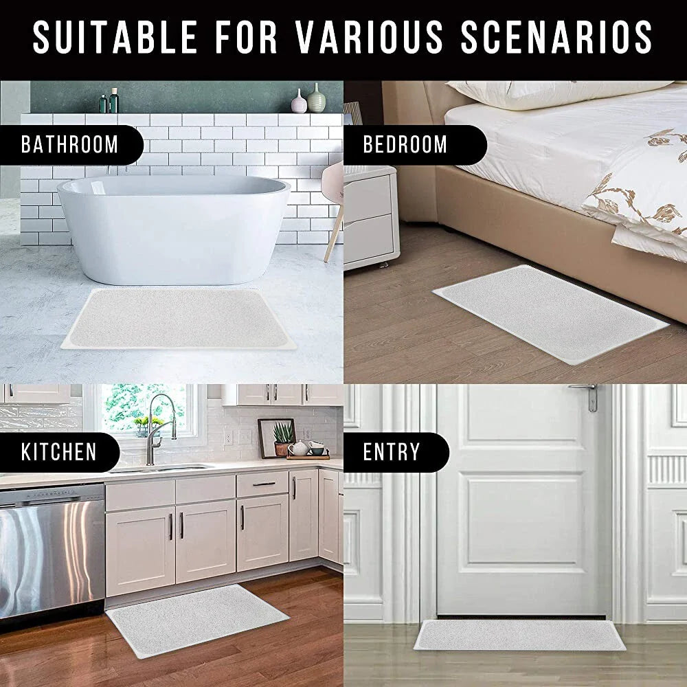 Anti‑Slip Loofah Shower Rug