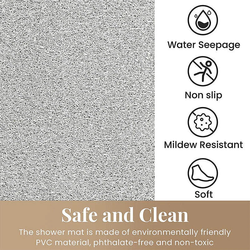 Anti‑Slip Loofah Shower Rug