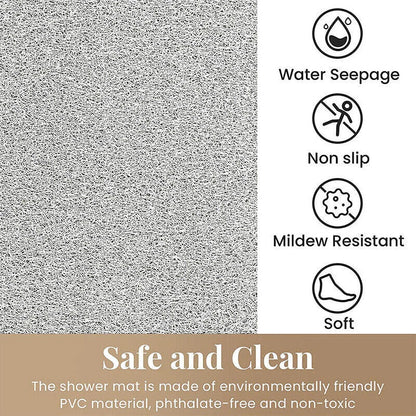 Anti‑Slip Loofah Shower Rug