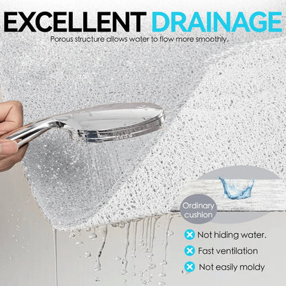 Anti‑Slip Loofah Shower Rug