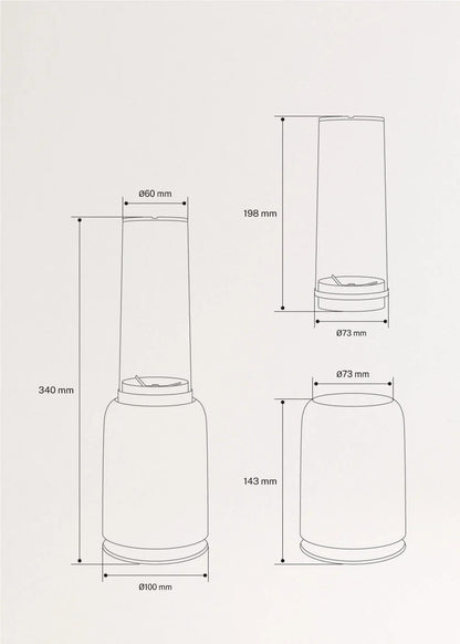 CREATE MOI STUDIO Blender with portable cup